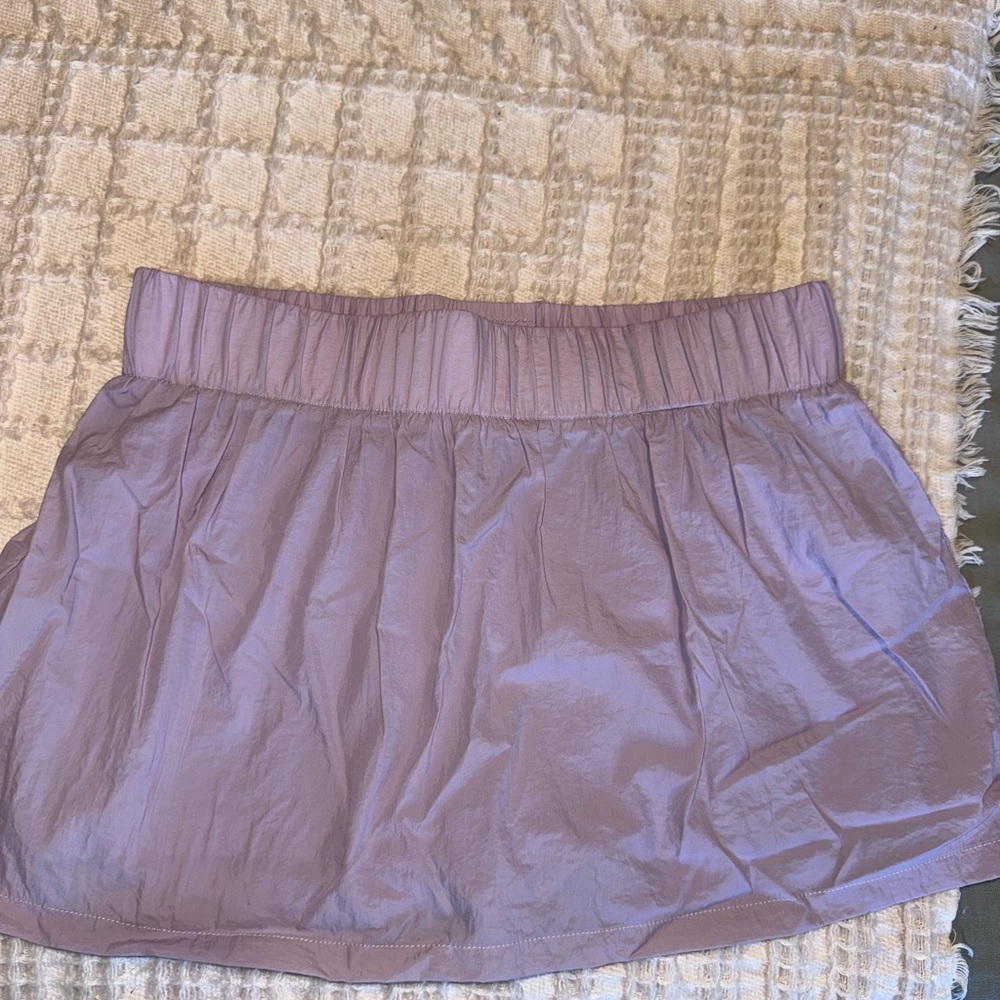Daily Drills Purple Bubble Mini Skirt